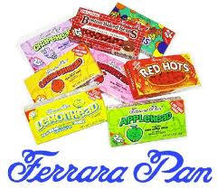 Ferrara Pan Orangeheads Candy Appleheads - Jaw Busters - Atomic Fireball - Grapehead - Cherryhead - Lemonhead - Orangehead - Chewy Lemonhead - Chewy Berry - Chewy Tropical - Boston Baked Beans - Chewy Redhead 24ct boxes