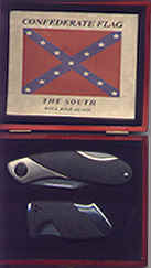 Confederate Knife & Lighter Collector Set in Wood Box