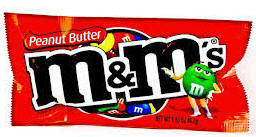 M & M Peanut Butter - 24 bags per display box