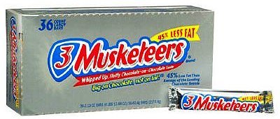 3 Musketeers 3 Musketeers 3 Musketeers Chocolate Candy Bars - 36 bars - 36 bars - 36 bars