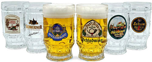 Kauzen German Beer Stein 14oz - Kauzen German Beer Glass 14oz