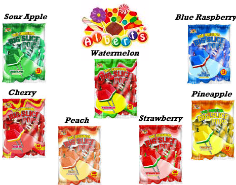 Big Slice Green Apple Pops 48ct