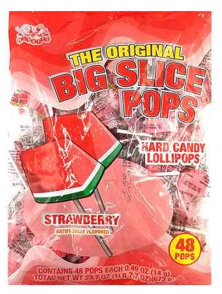 Big Slice Strawberry Pops 48ct