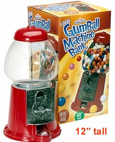 Junior Carousel Gumball Dispenser 12" tall