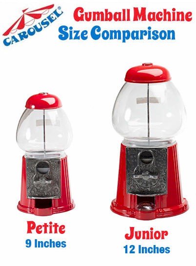 Carousel Petite and Junior Gumball Machines and Supplies