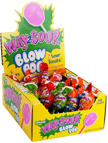 Charms Way Sour Blow Pops 48ct
