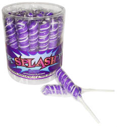 Color Splash Grape Lollipops 30ct Tubs