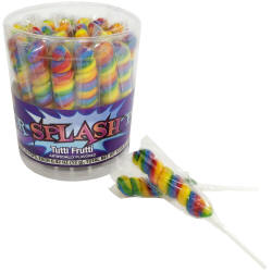 Color Splash Tutti-Frutti Lollipops 30ct Tubs