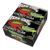 Mad Croc Energy Gums Power Peppermint - Spiked Spearmint - Cinnamon Kick 10 pak display box