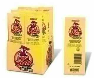 Big Mama Pickled Sausage 12ct box individually wrapped