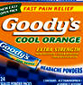 Goody's Cool Orange Powders 6/4ct