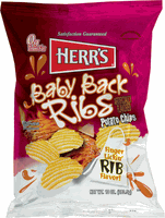 Herr's Baby Back Ribs Potato Chips 1oz