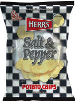 Herr's Salt & Pepper Potato Chips 1oz bags