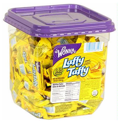 Laffy Taffy Banana Candy Tub Jar 145ct