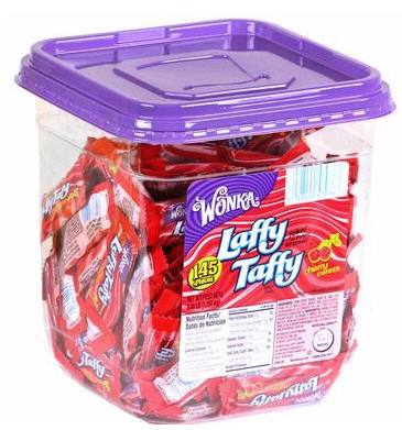 Laffy Taffy Cherry Candy Tub Jar 145ct