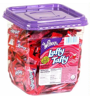 Laffy Taffy Strawberry Candy Tub Jar 145ct