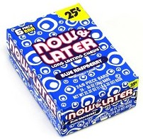 Now and Later Blue Raspberry Candy Taffy box 24ct