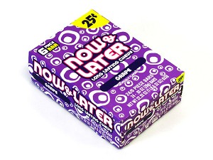 Now and Later Grape Candy Taffy box 24ct