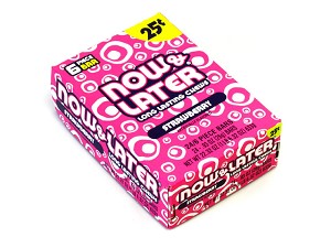 Now and Later Strawberry Candy Taffy box 24ct