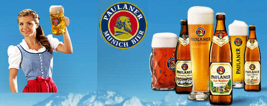 Paulaner German Beer Stein - Paulaner German Beer Glass 14oz