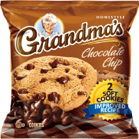 Grandma's Chocolate Chip Homestyle Cookies 2 cookies per pack 2.5oz Cookies