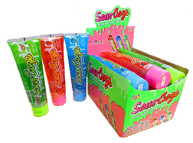Kidsmania Sour Ooze Tube Candy Displays 12ct