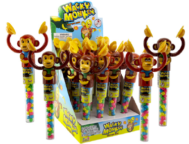 Kidsmania Wacky Monkey Candy Displays 12ct